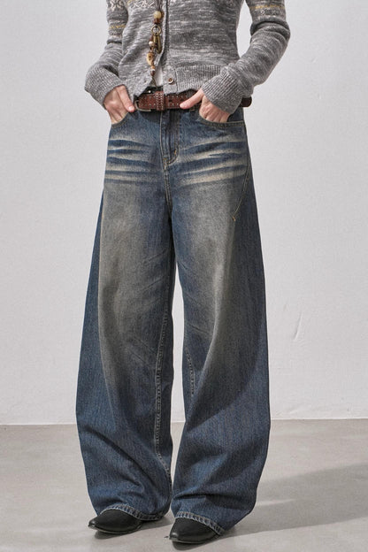 Seamless Whiskered Vintage Jeans