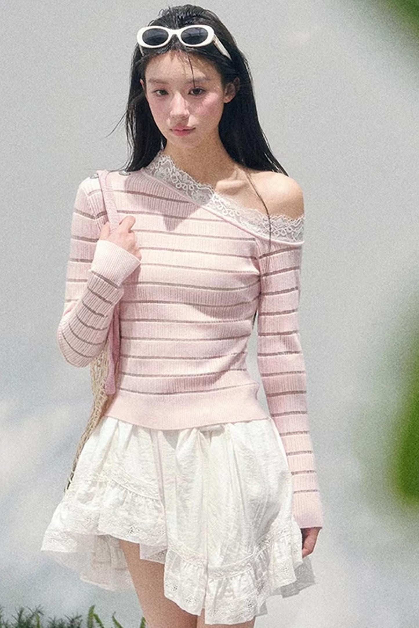 Gentle Glance Knitted Lace Top