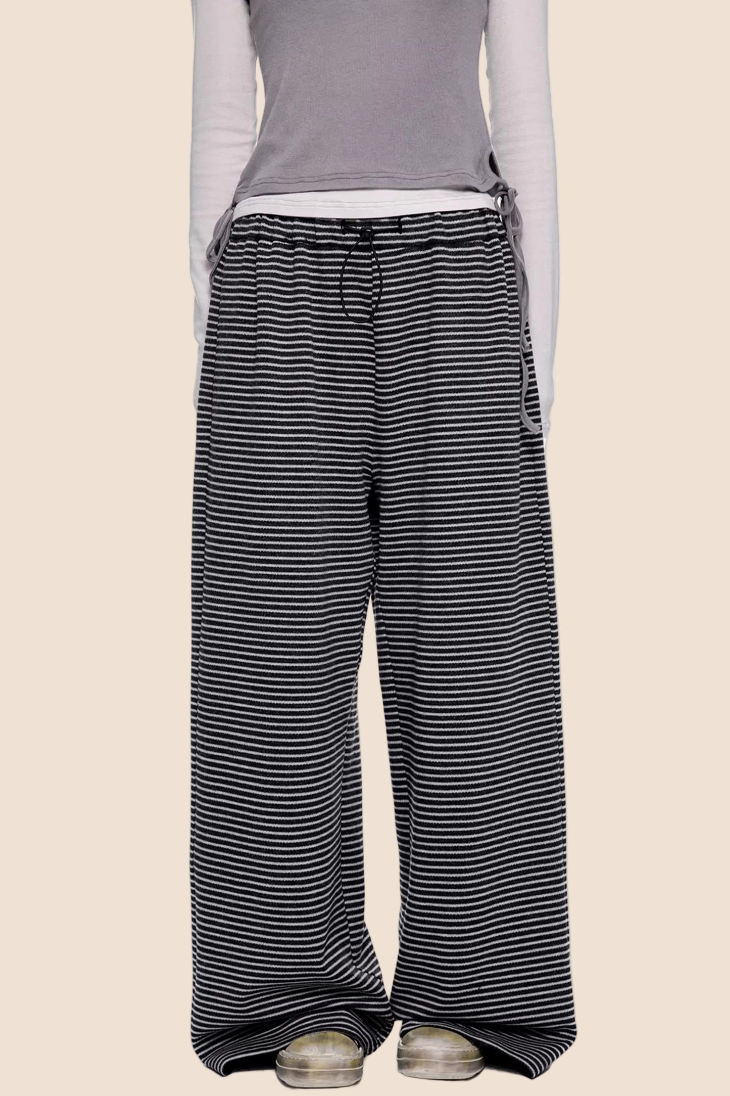 Little Devil Striped Hooded Jacket Set-Up