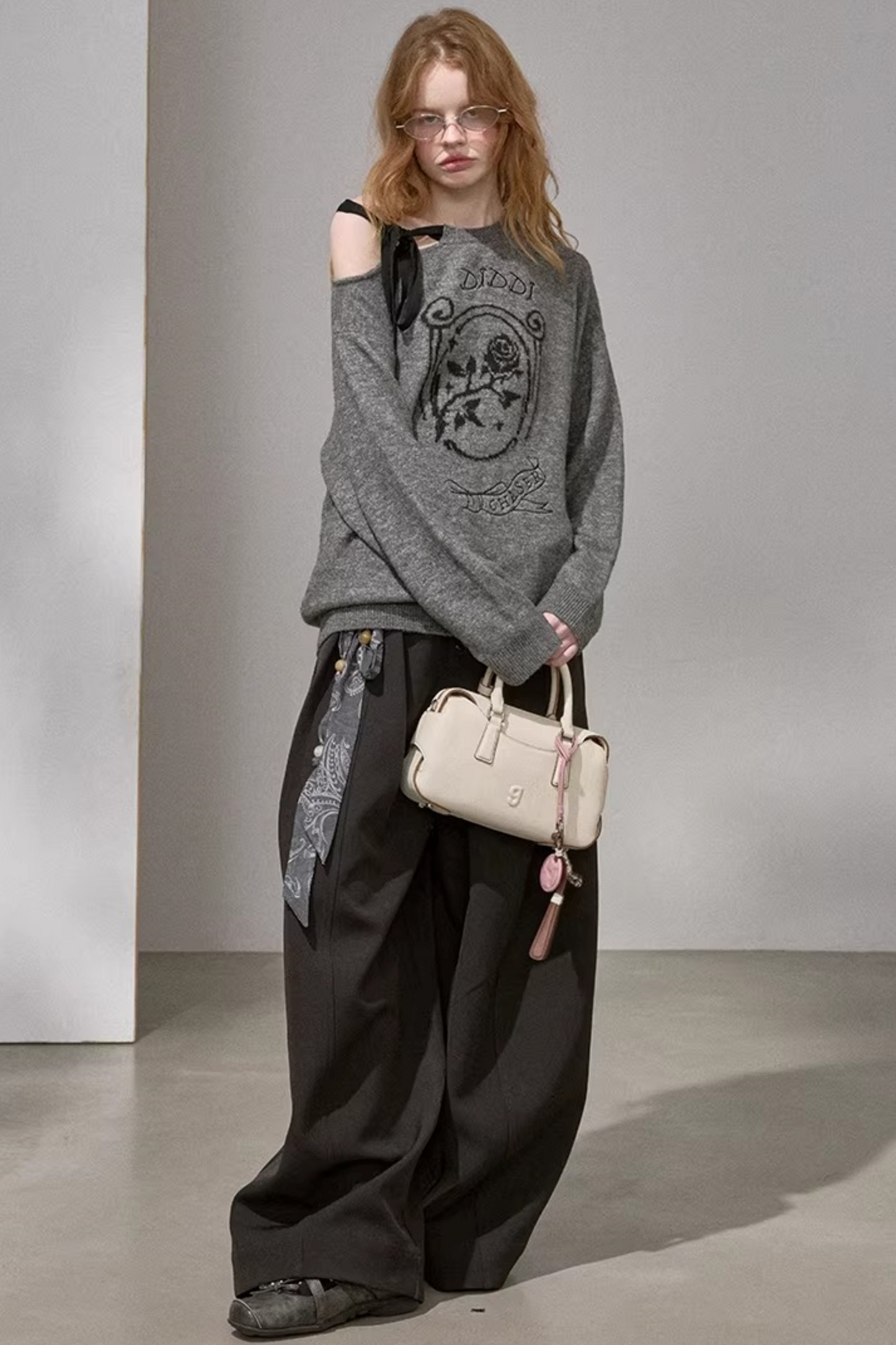 Knitted Two-Piece Sweater Pants Set