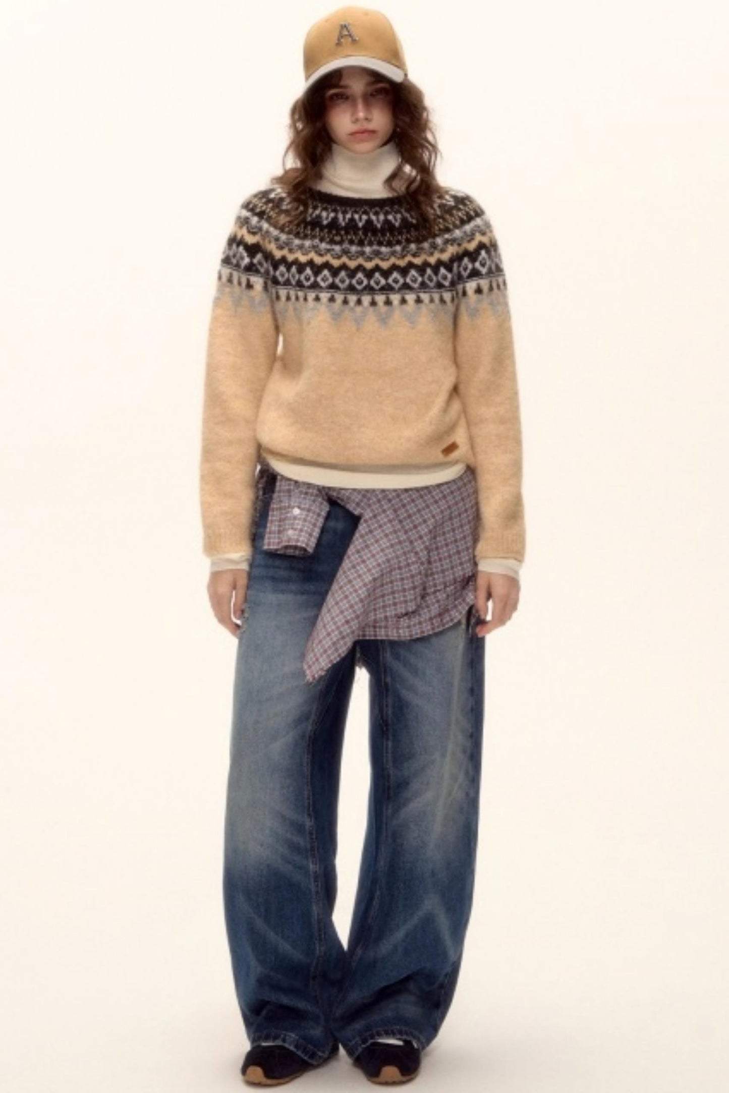 Wool Blend Fair Isle Sweater