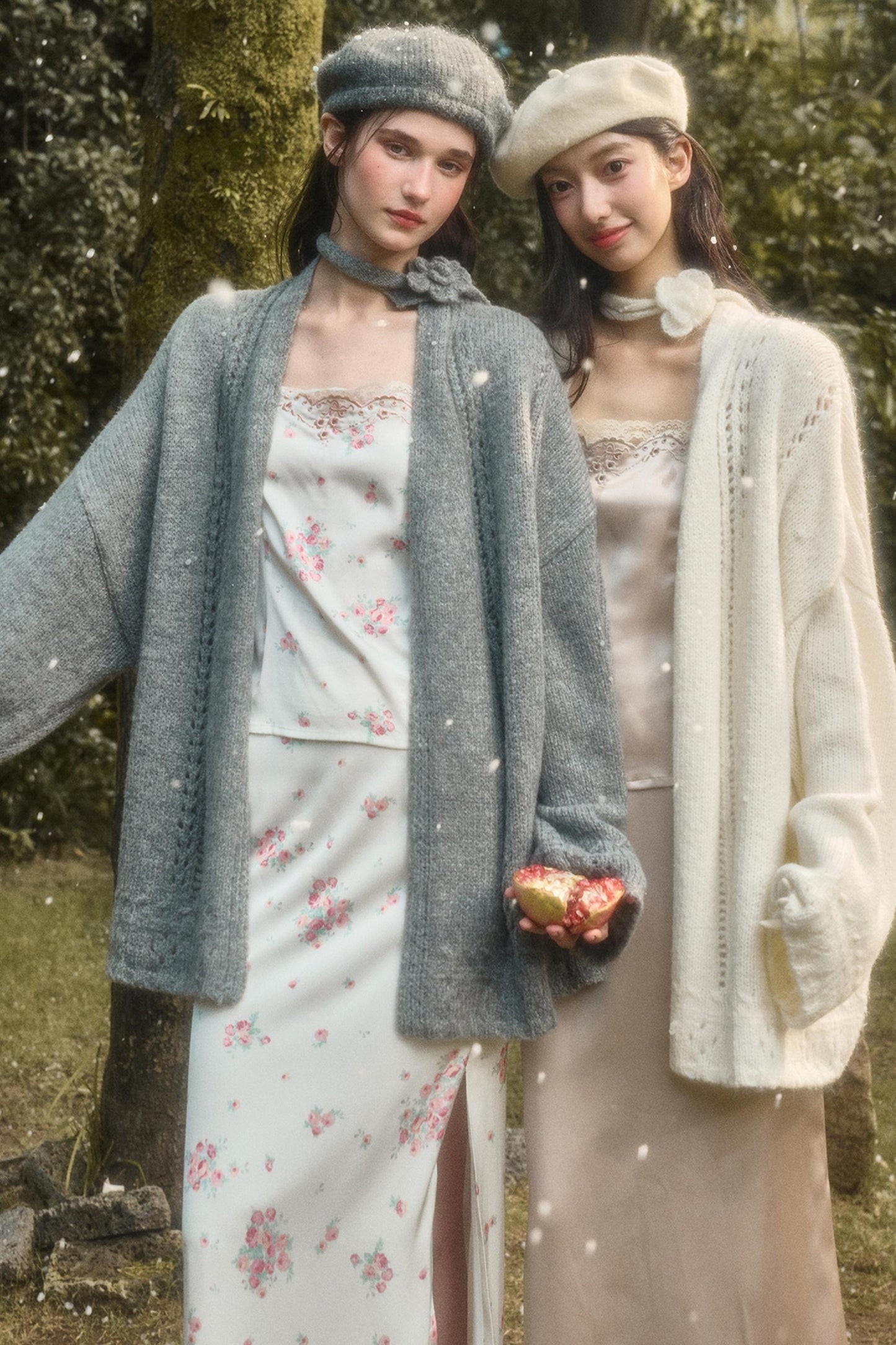 Fluffy Wool Long Cardigan