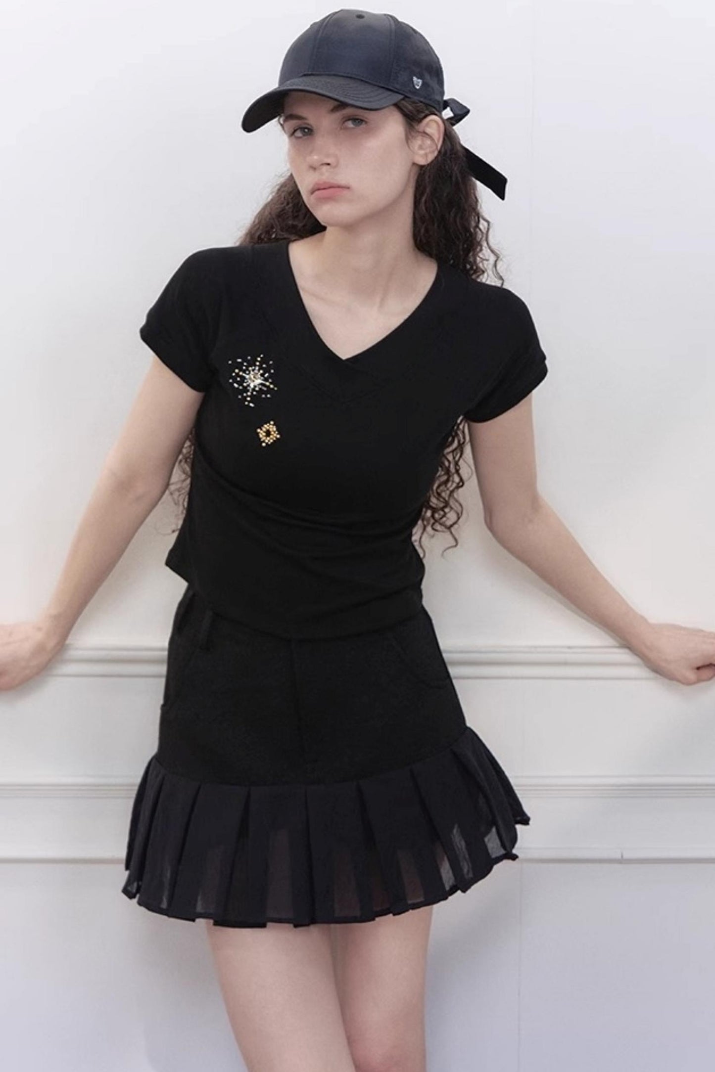 Yuan V-Neck Ribbed Top