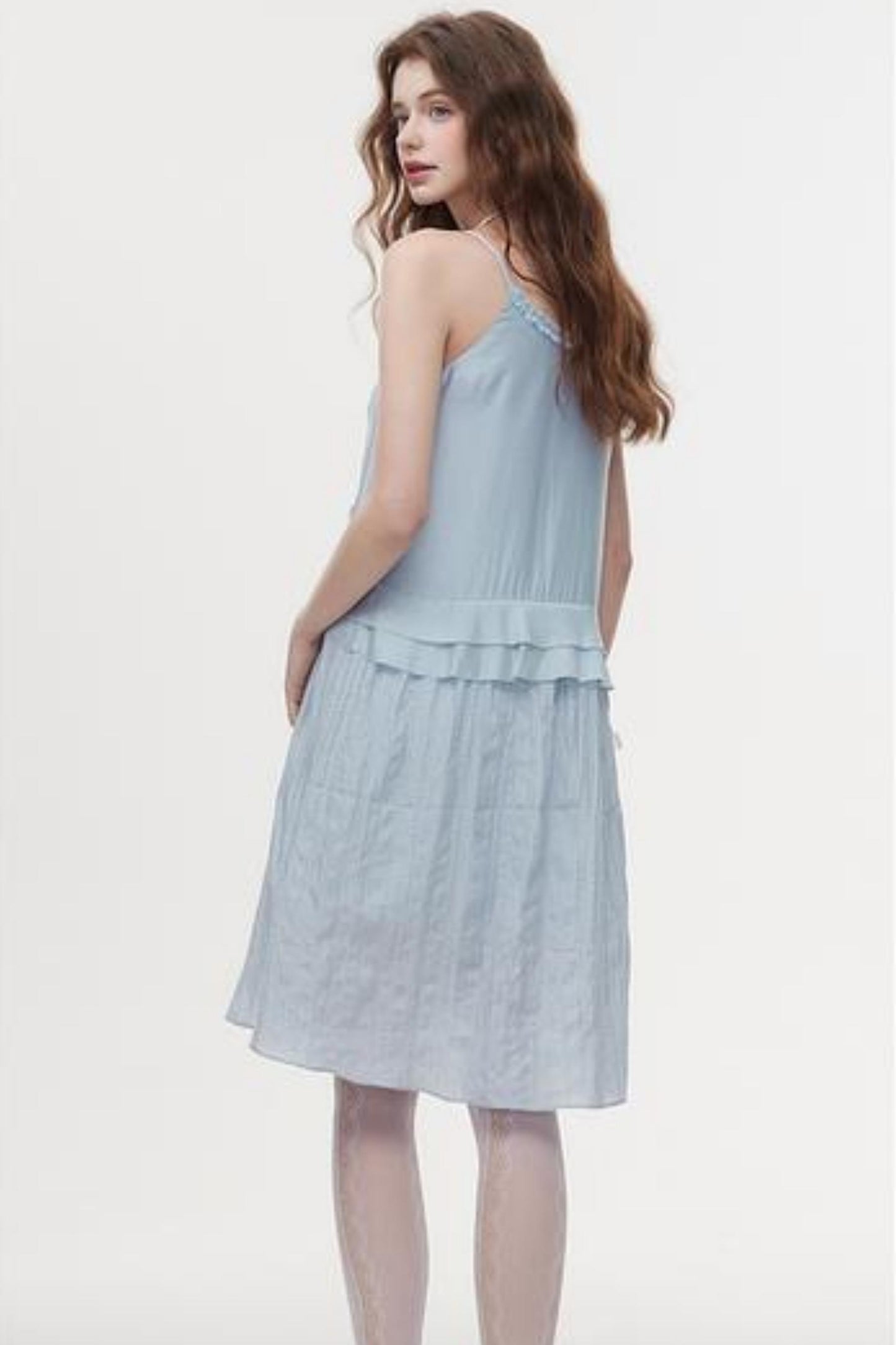 Halter Neck Ruffle Summer Dress
