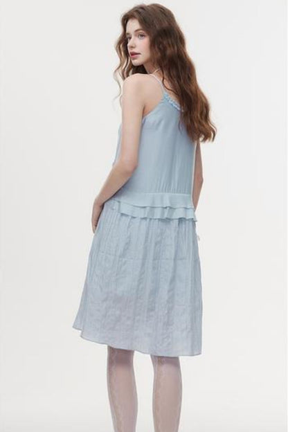 Halter Neck Ruffle Summer Dress