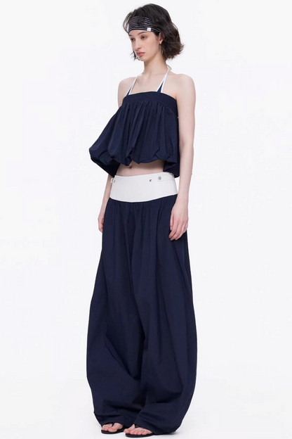 Backless Floral Tube Top Set-Up