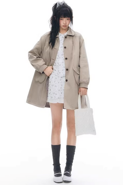 Pony Print Shirt and Skirt Matching Set