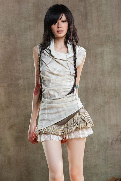 Punk Pleated Vest