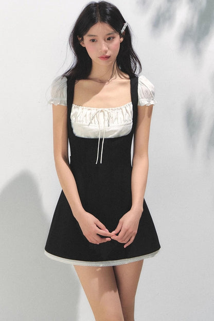 Square Neck Colorblock Dress