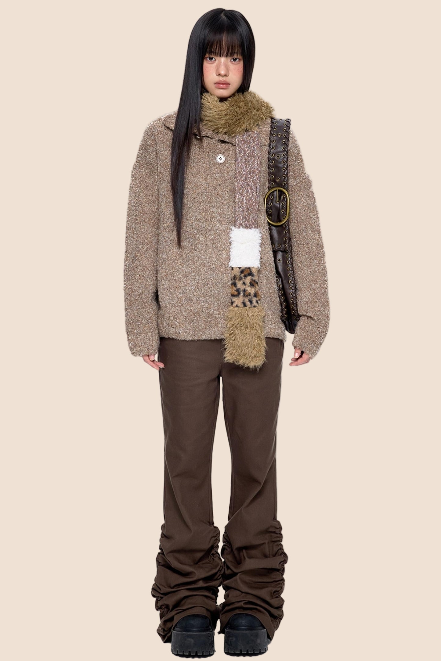 Stand-Up Vintage Sweater Jacket