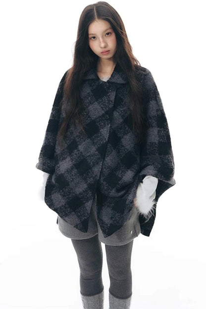 Patchwork Tweed Bootcut Shorts