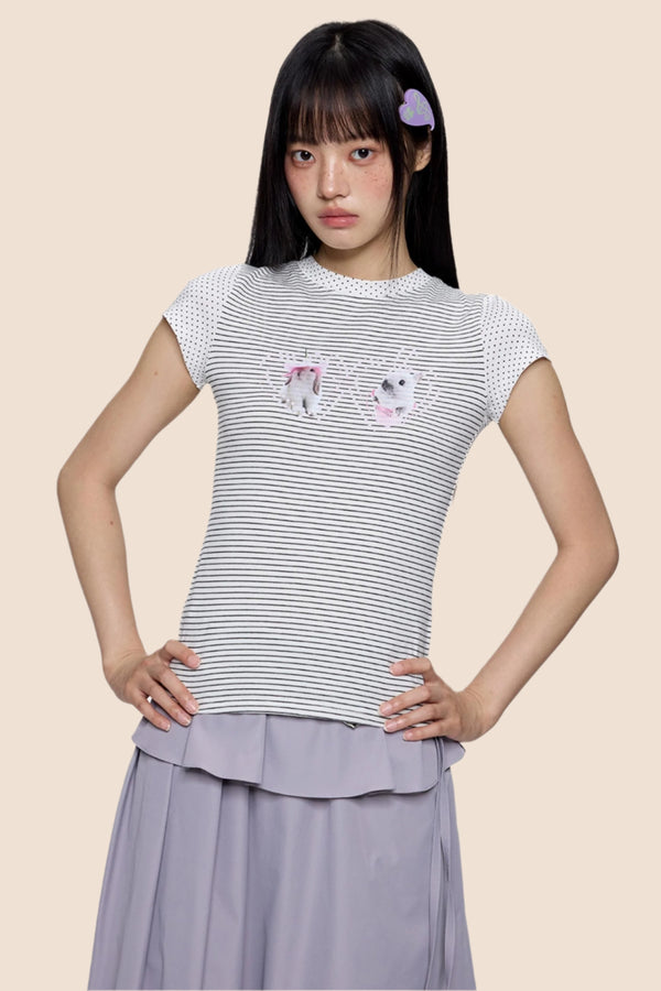 Animal Stripe Tee