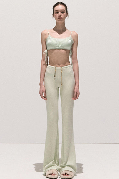 Soft Crewneck Knitwear Trouser Set-Up