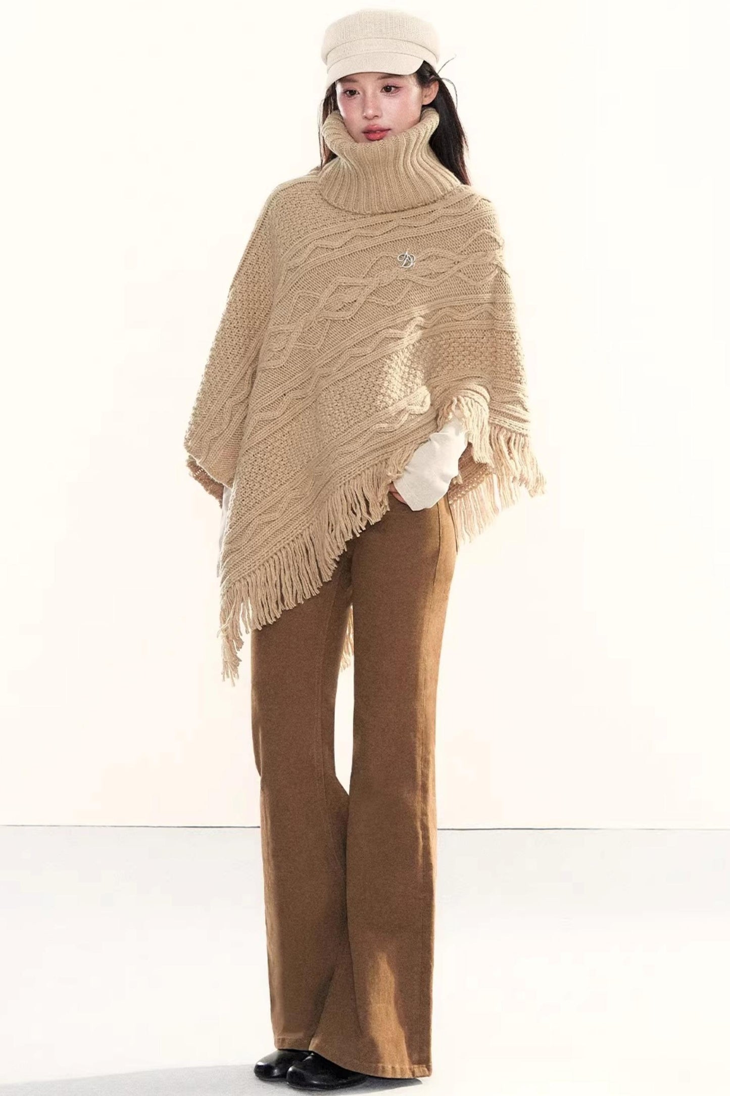 Cable Knit Tassel Sweater
