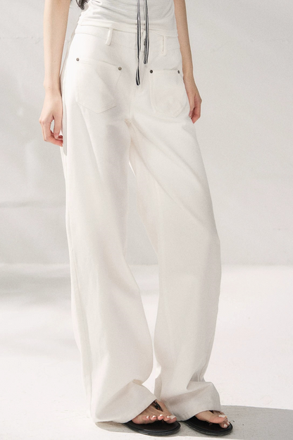 Elegant Slimming Wide-Leg Pants