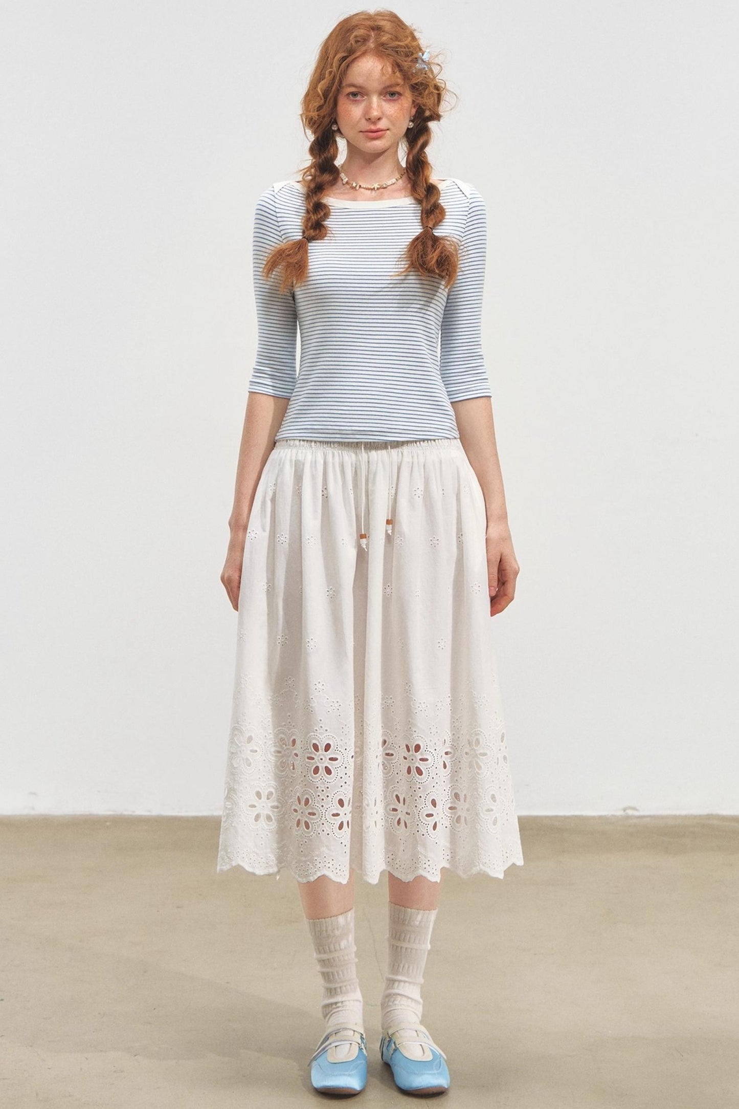 Envelope Striped Slim Top