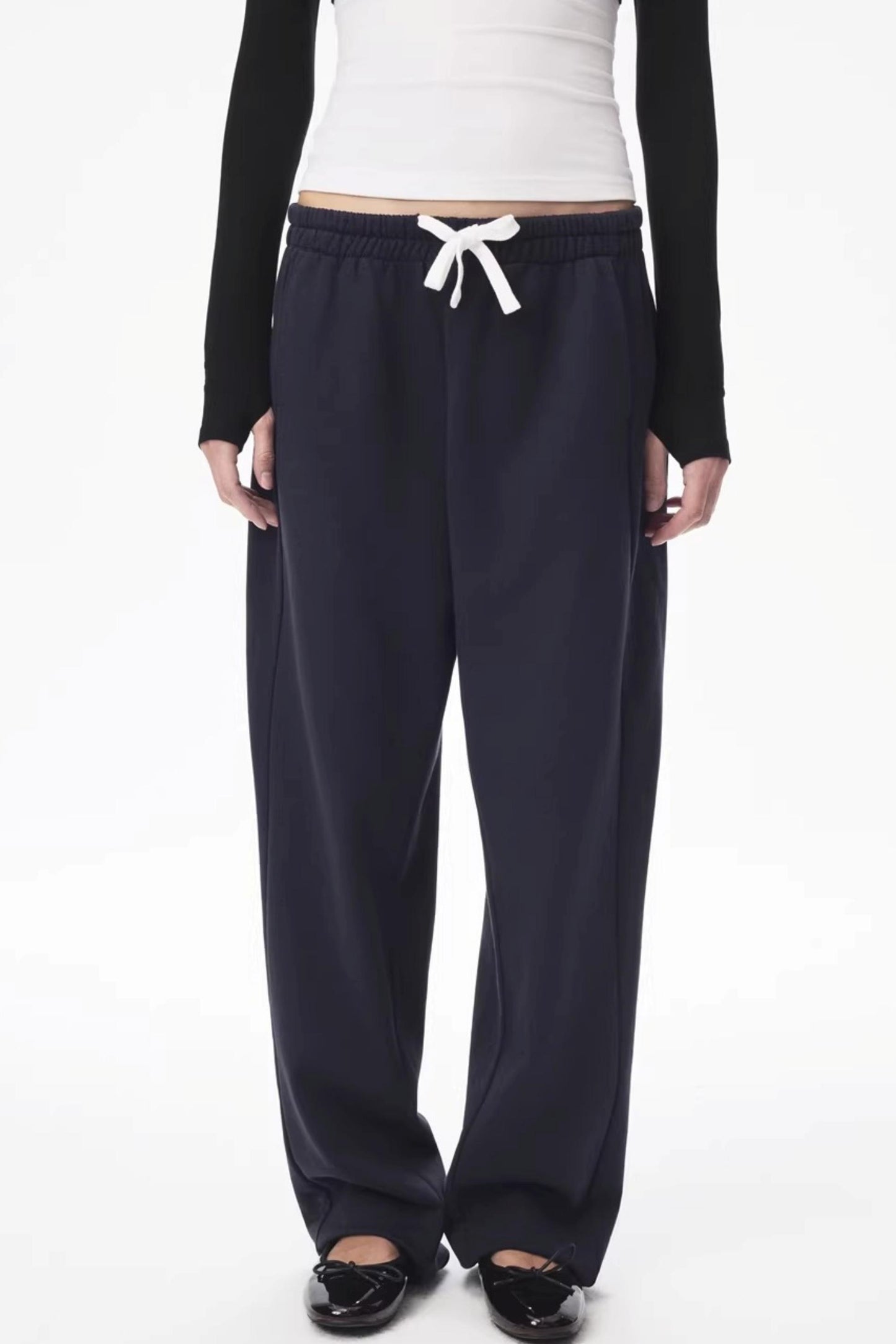 Color-Blocked Carrot Pants