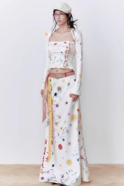 Blue Dot Long-Sleeved Shirt