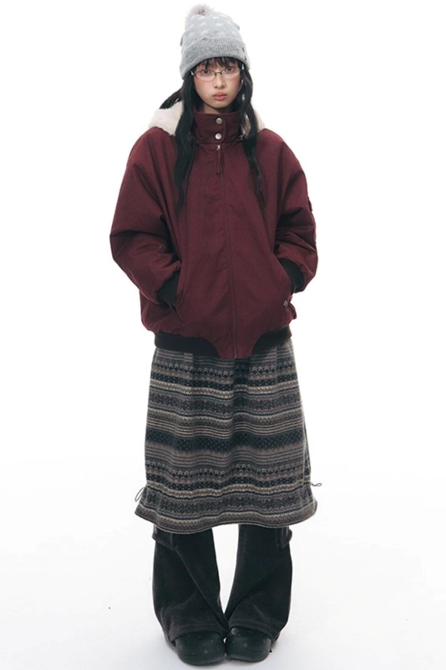 Chenille Slim Flared Pants