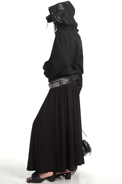 Lazy Zipper Hooded Jacket