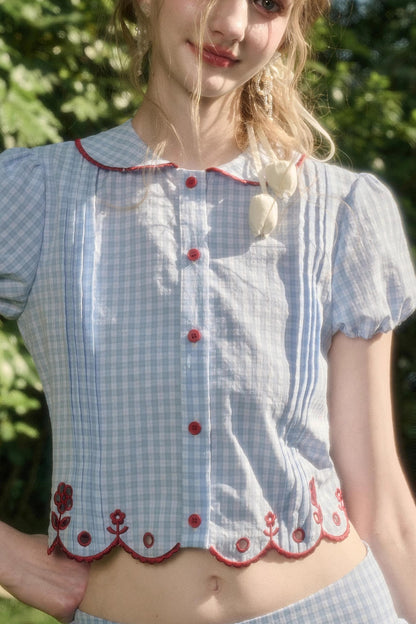 Pure Lace Airy Shirt Set-Up