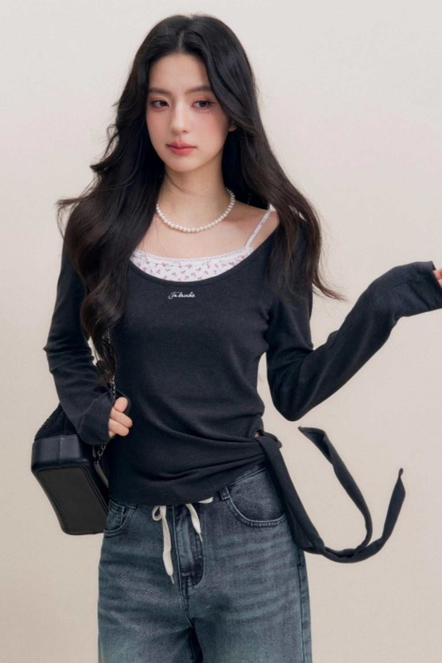 Lace Trim Patchwork Top