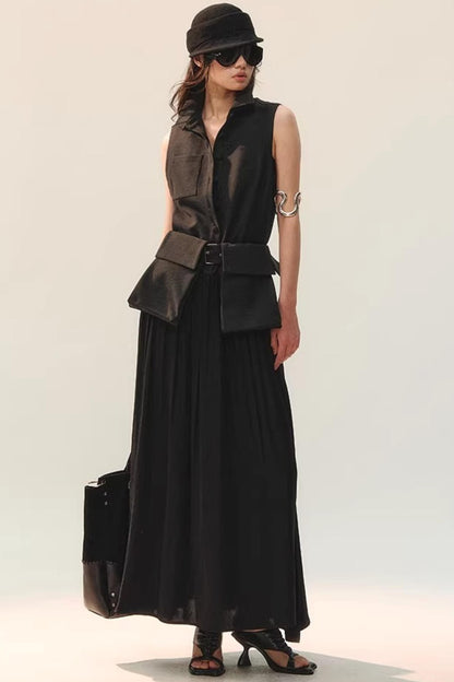 Ink Tone Rhythm Dress