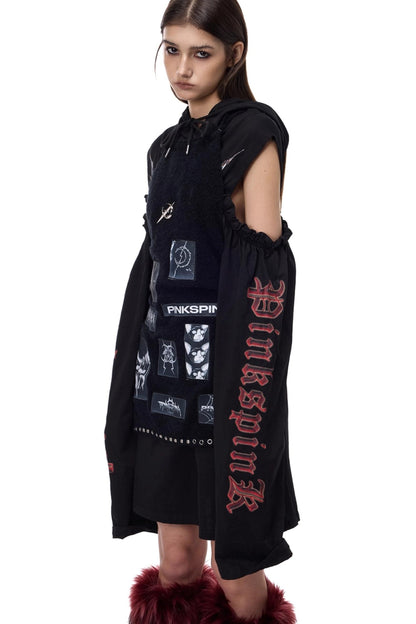 Electric Moon Knitted Apron Sweater