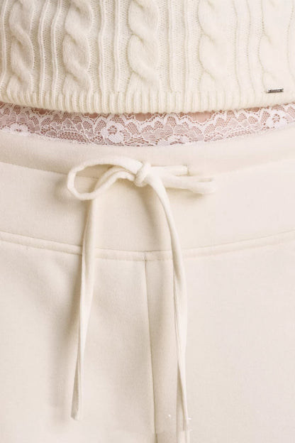 Romantic Lace Wool Pants