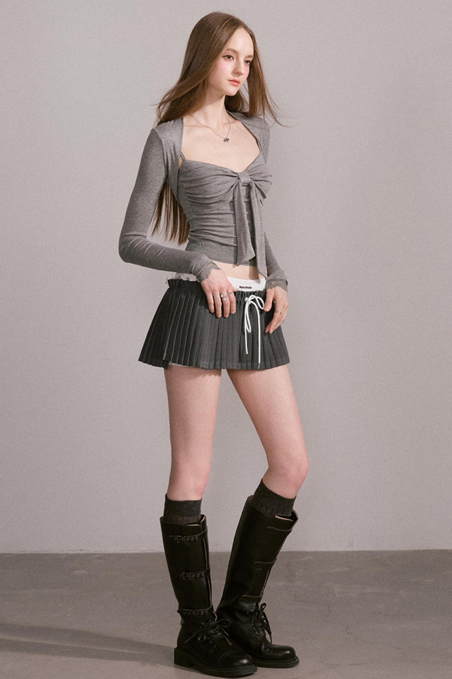 Design Sense Bow Waist Suspender Set