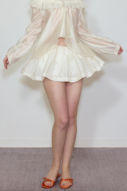 Soft Glow Hooded Jacket & Skirt Set-Up