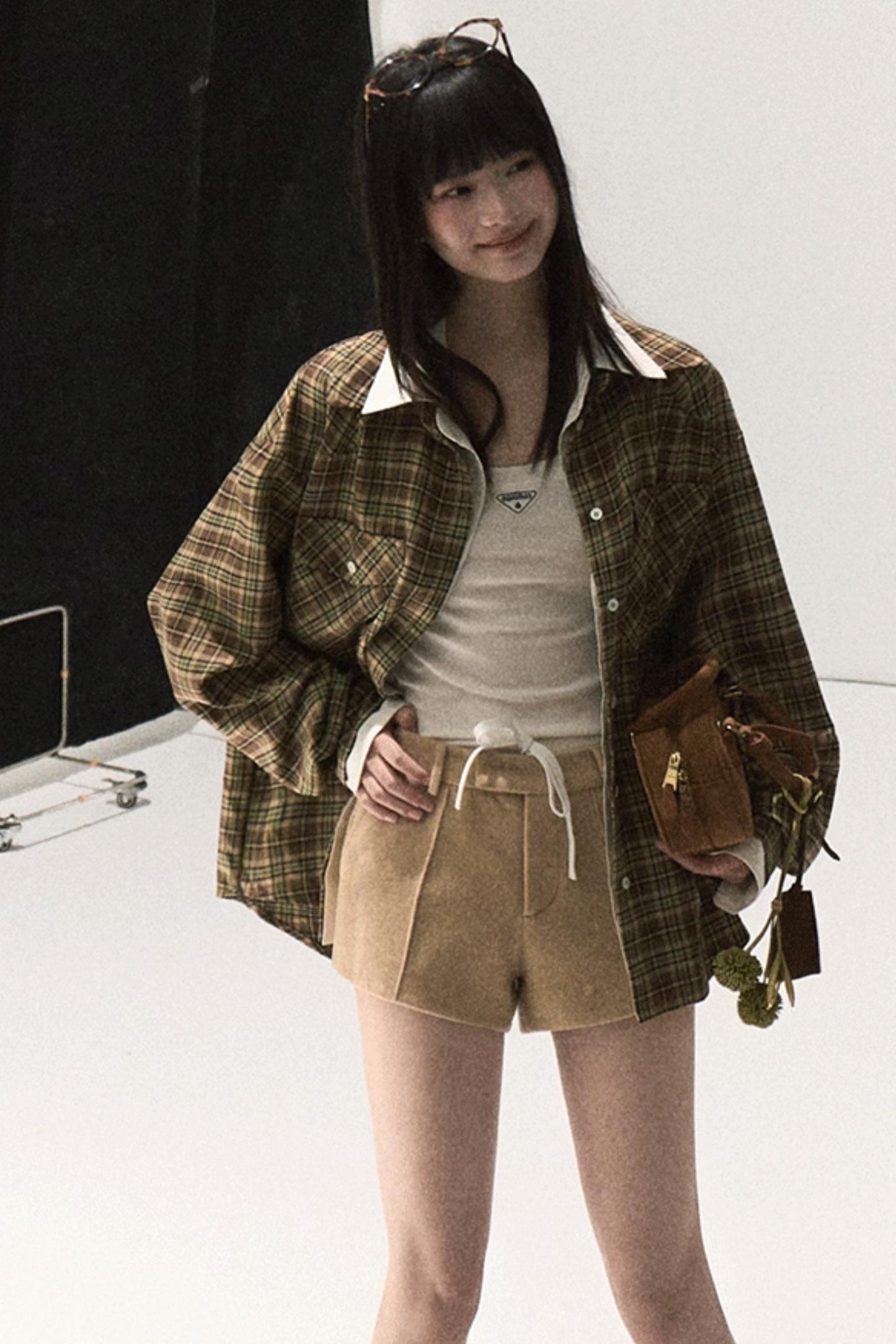 Vintage Striped Texture Layered Shirt