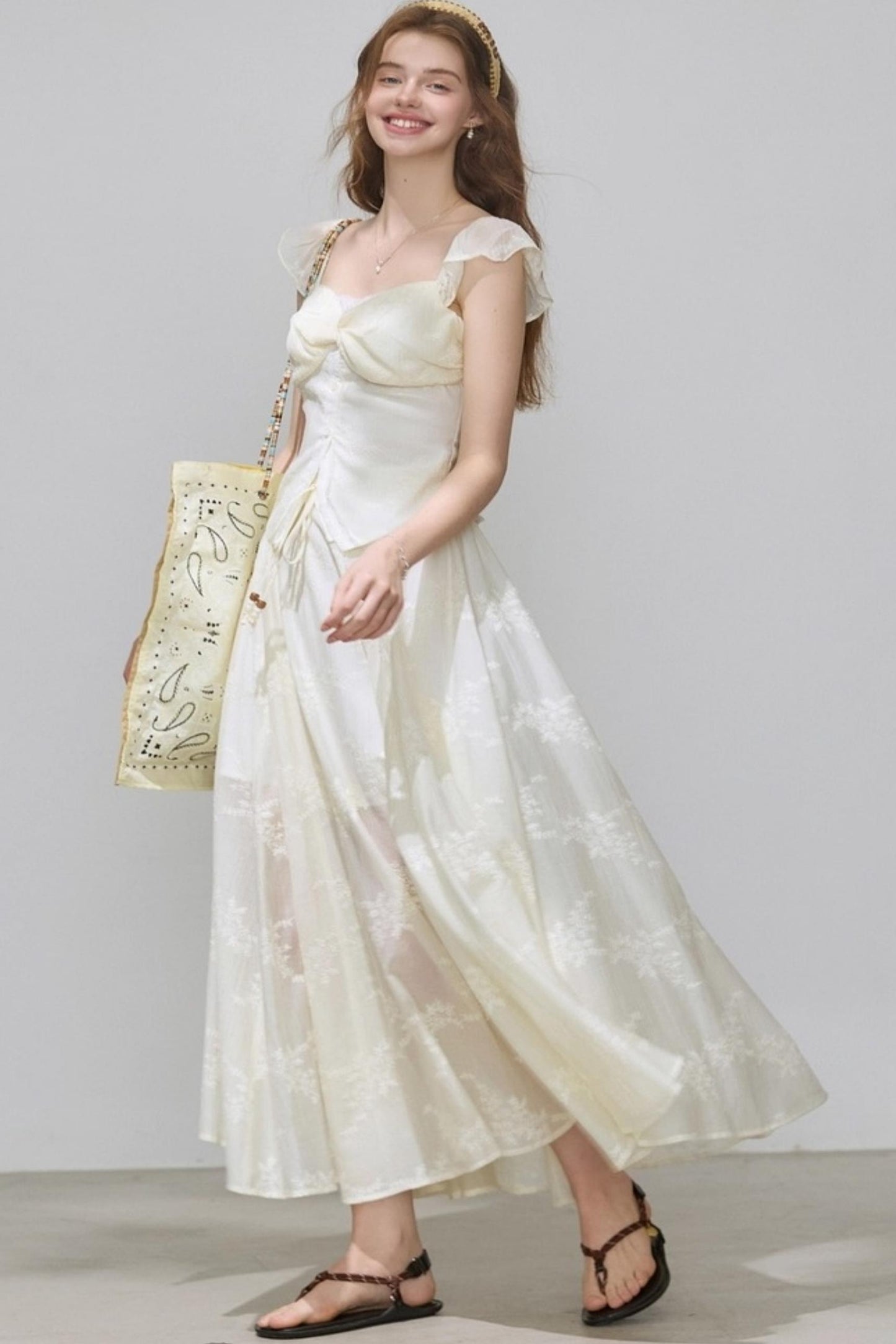 Summer V-Neck Skirt Tops Set-Up