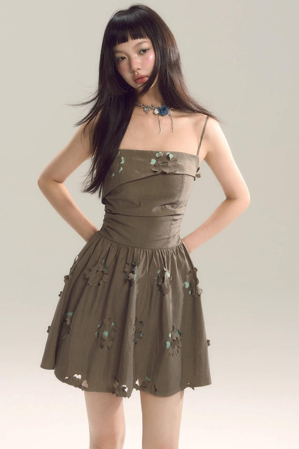 Coastal Floral Halter Dress