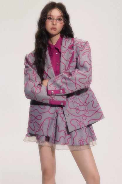 Art Design Silhouette Suit Set-Up