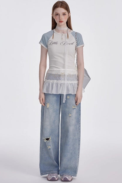 Light Blue Diamond Jeans