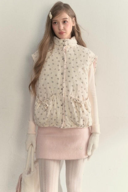 Corduroy Floral Reversible Jacket Set-Up