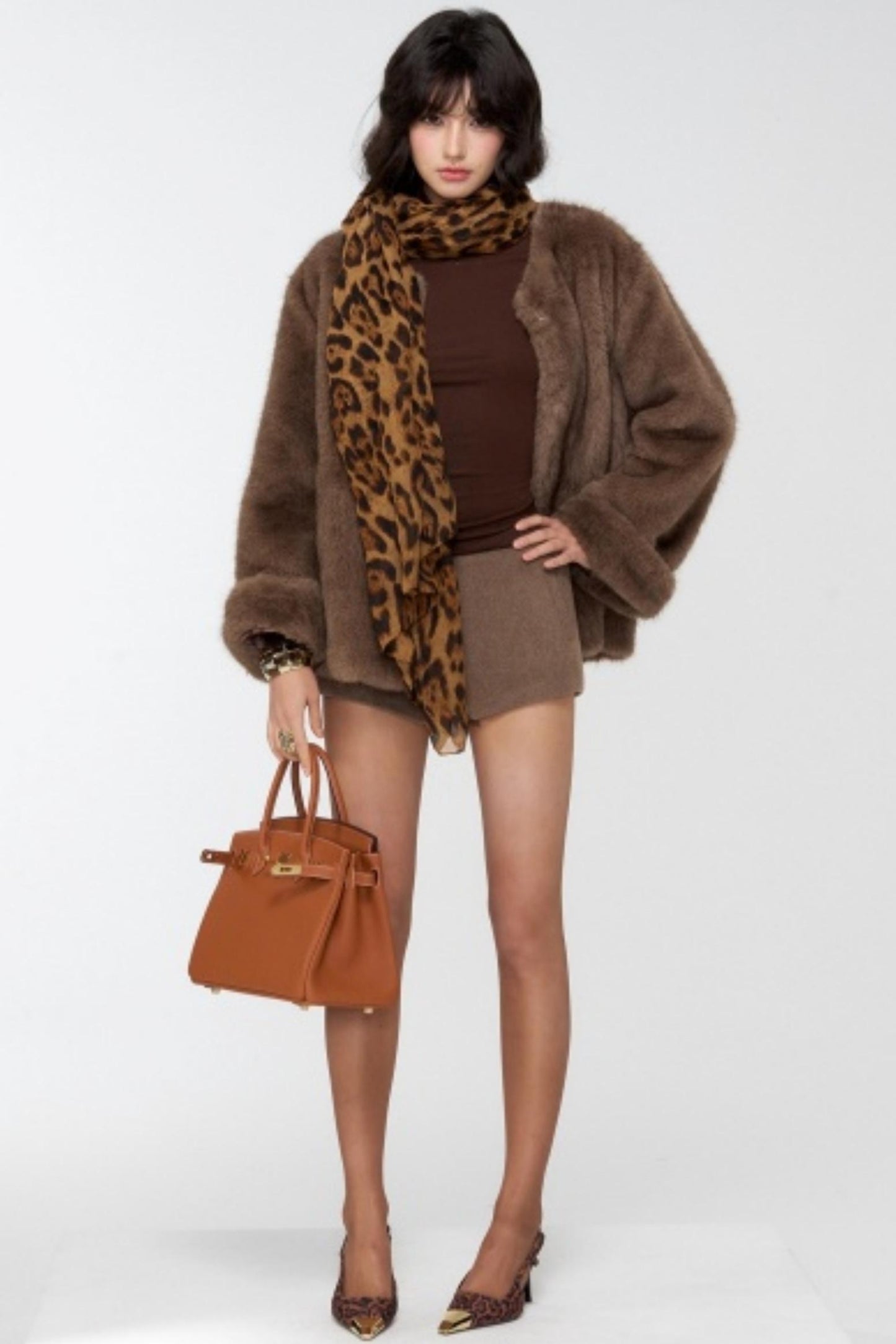 Slavic Aesthetics Fur-Cuffed Jacket