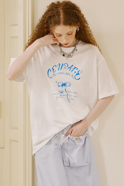 Vintage Bow Print Tee