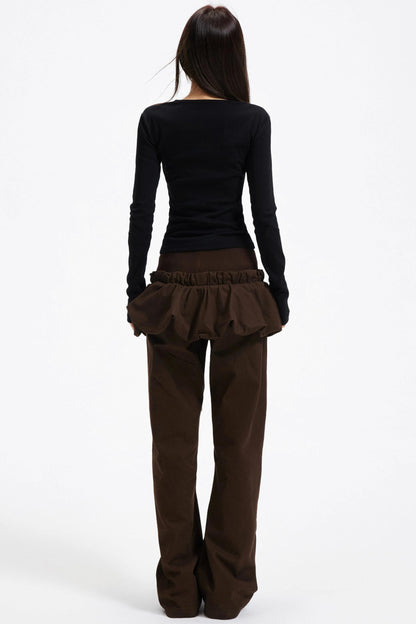 Slim Round Neck Long Sleeve Knitwear