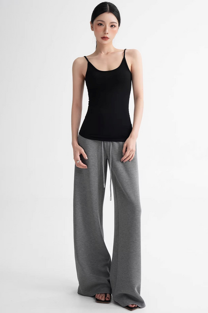 Modal Knit High-Waisted Pants