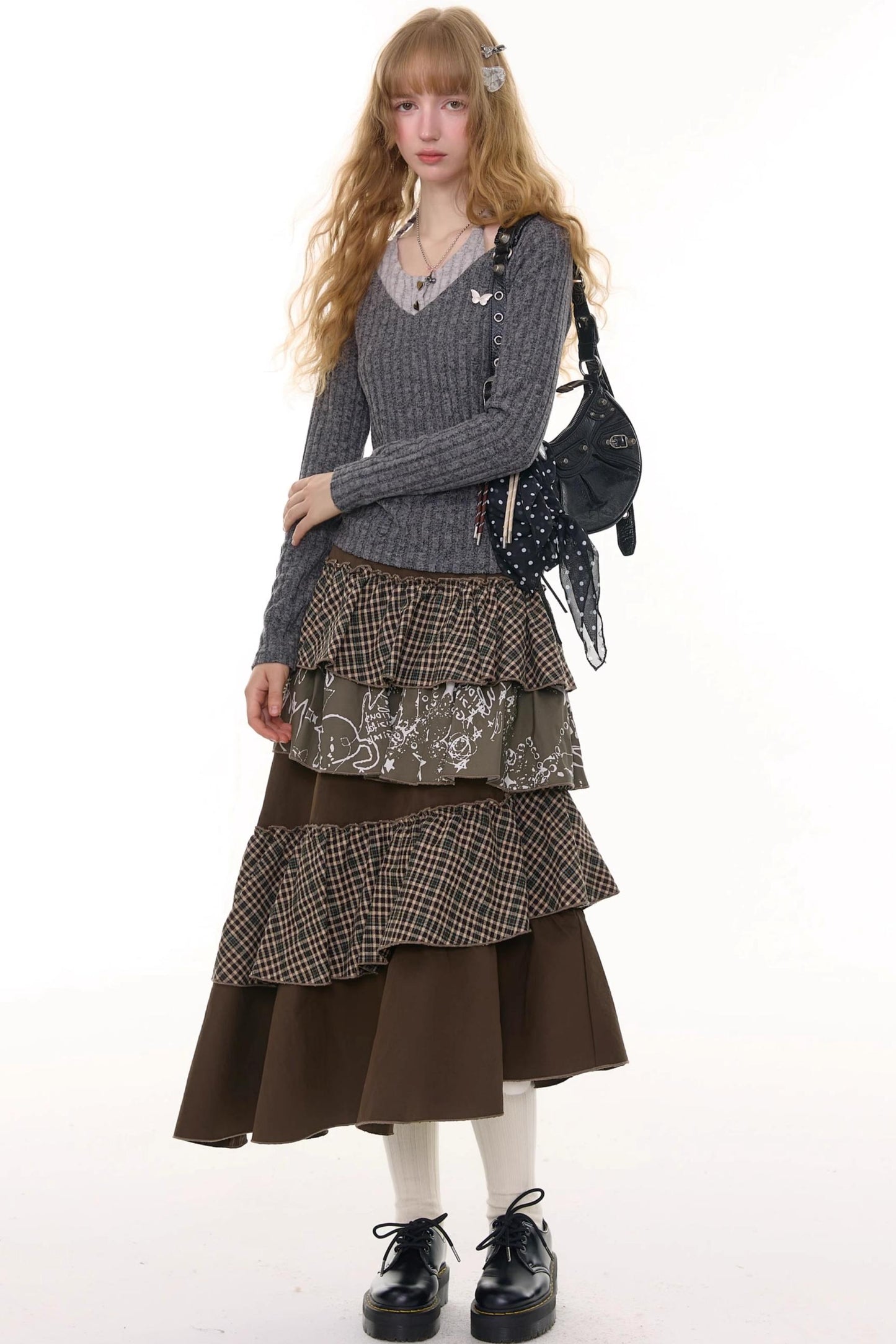 Autumn Slim Halterneck Knit Top