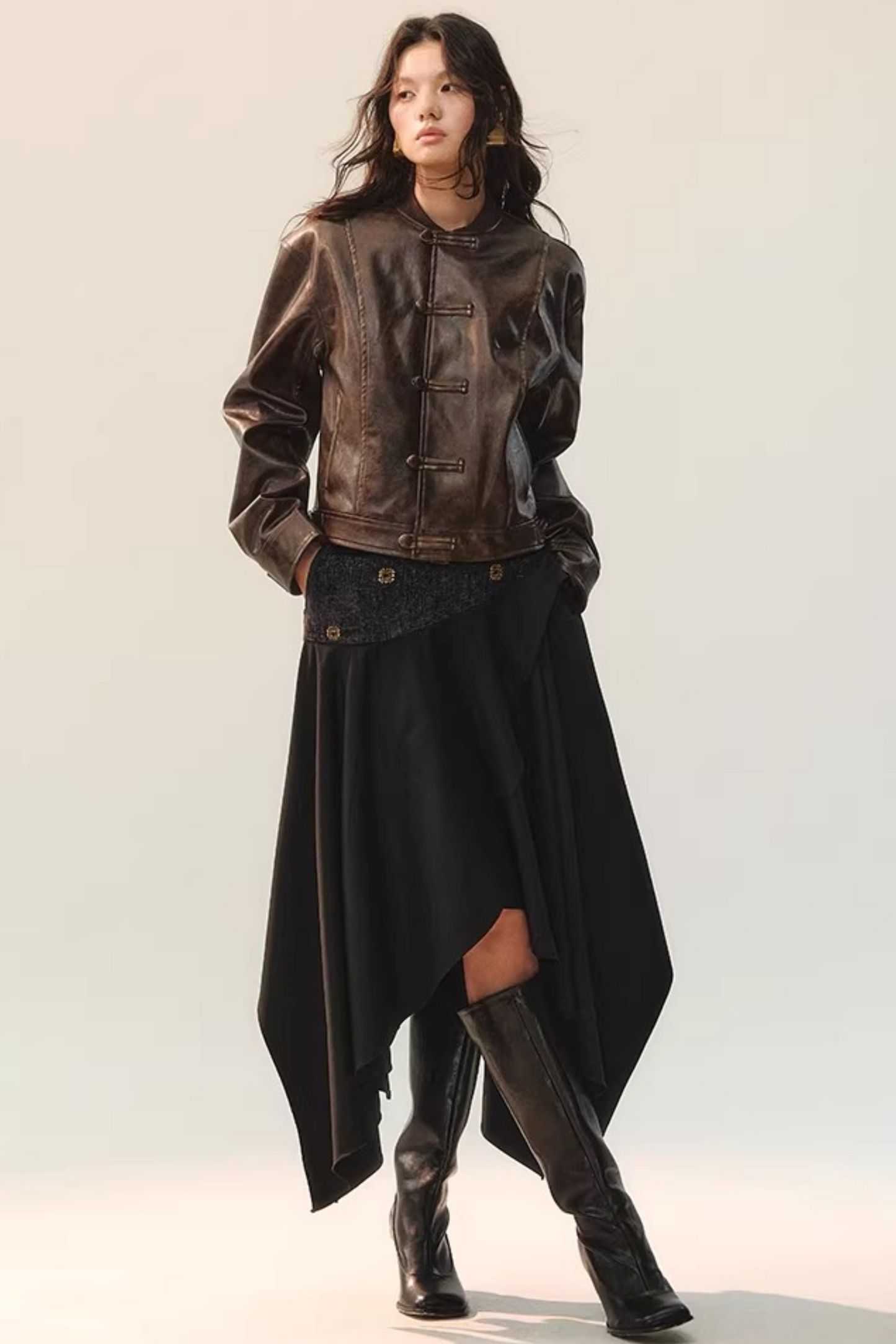 Beaded Retro V-Neck Vest Set