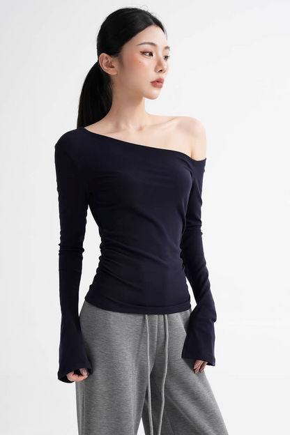 Tencel Asymmetrical Flared Top