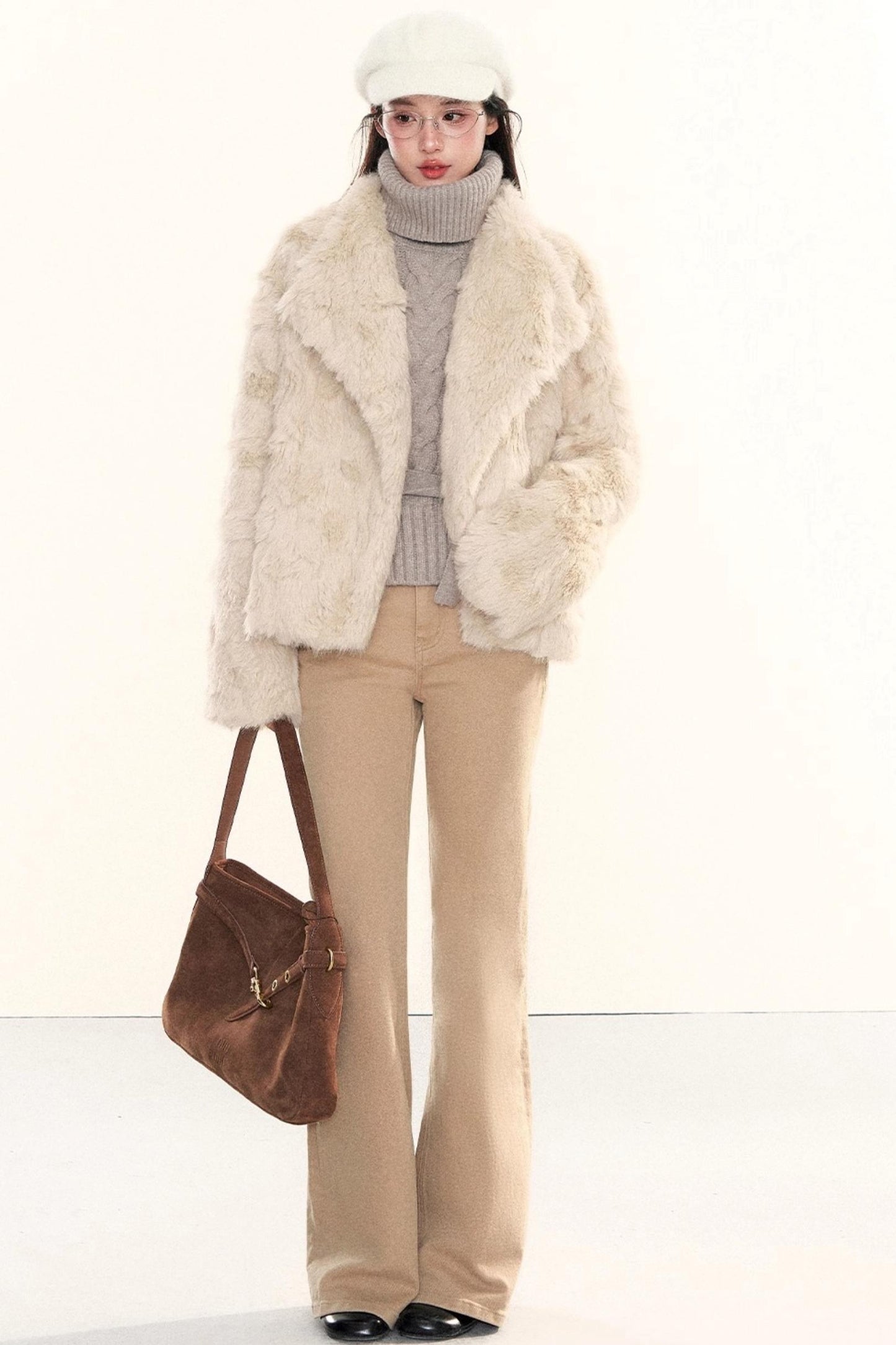 Retro Eco-Friendly Fur Coat