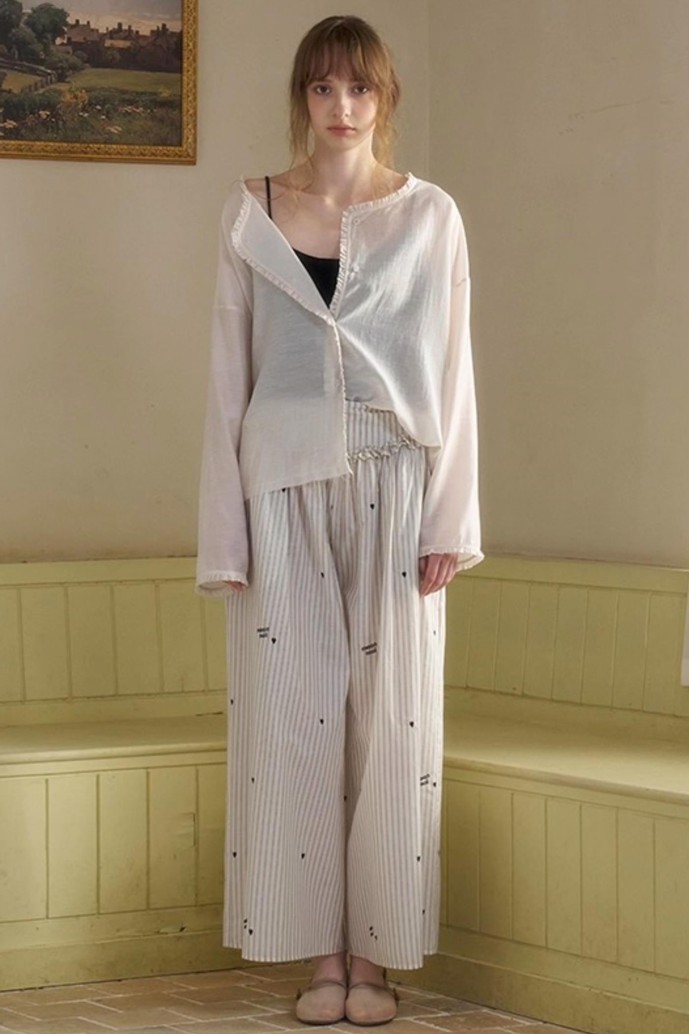 Penny Striped Suspender Pants Set-Up