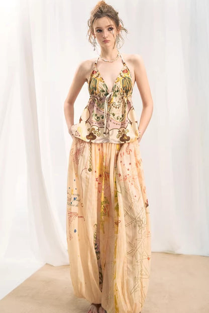 Resilient Graffiti Pleated Pants