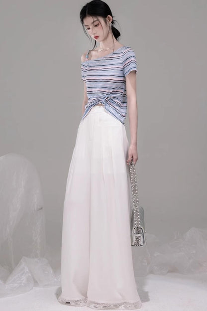 Twisted Stripe Raglan Tee