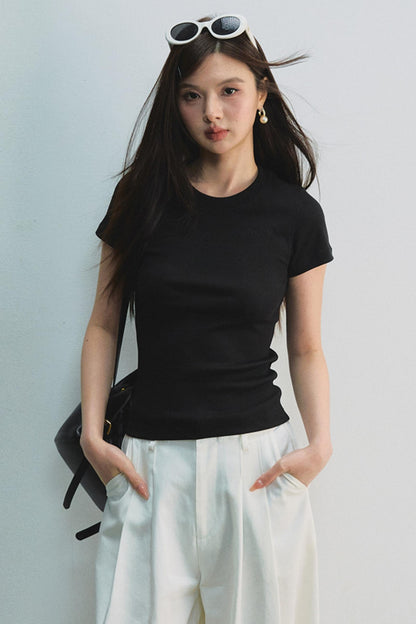 Embroidered Letter Tee