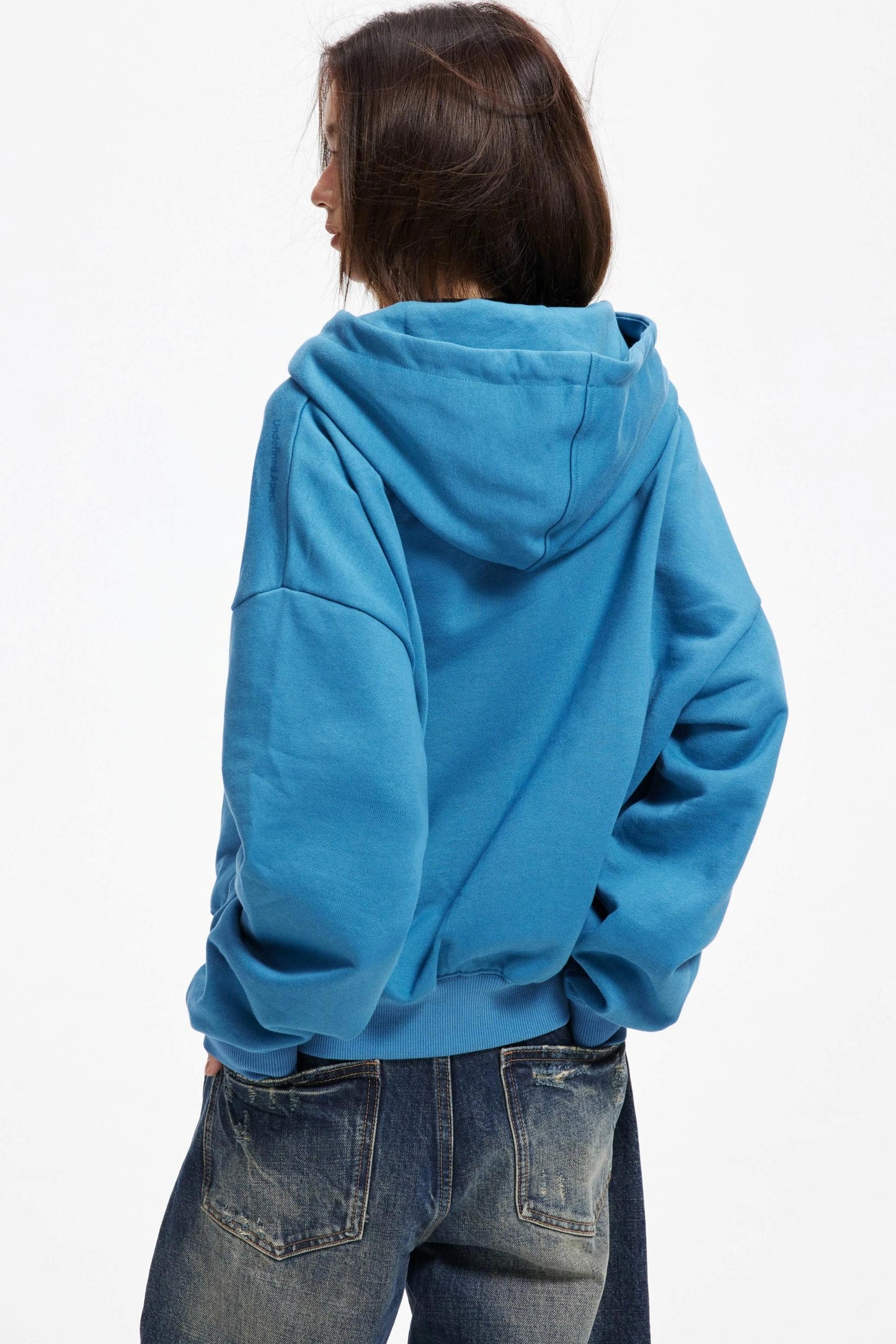 Cropped Hooded Cardigan Zip Jacket